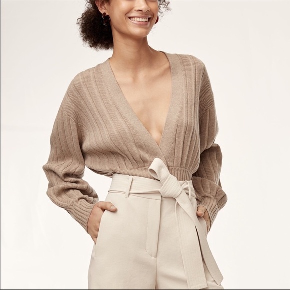 Wilfred Aritzia Thais Cardigan in Tannin - XS - Picture 3 of 6